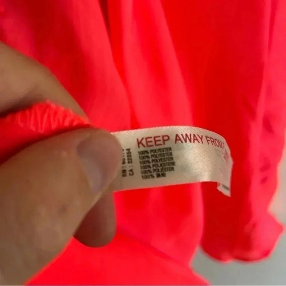 Free People Intimately Neon Pink Mini Slip Dress Adjustable Beaded Sleeveless - Picture 9 of 11